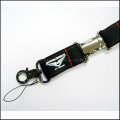 Metal Insert Buckle Custom Silkscreen Sprint Logo Lanyard with Neck Straps